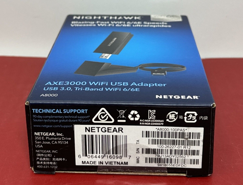 Netgear A8000 Nighthawk AXE3000 WiFi USB Adapter - USB 3.0 Tri-Band WiFi 6E #4