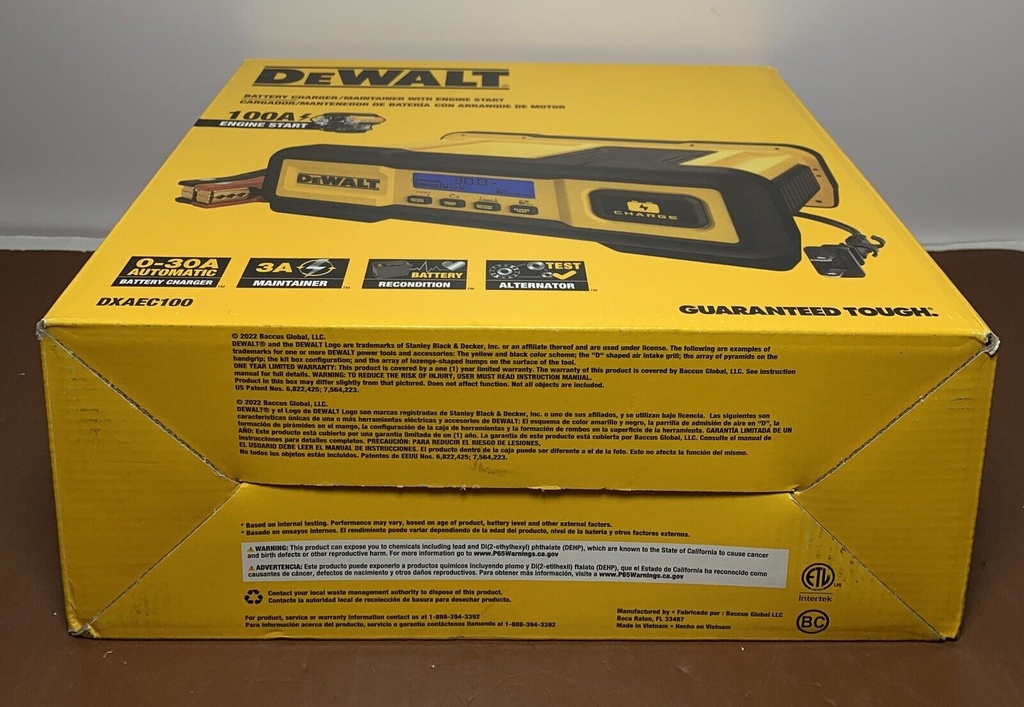 New DeWalt (DXAEC100) Battery Charger/Maintainer w 100A Engine Start #4