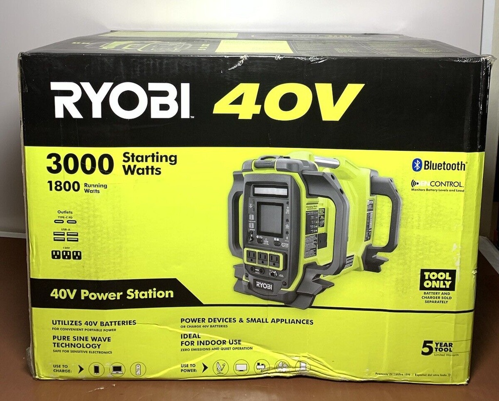 Ryobi RYi1802BT 1800 Watt Portable Battery Power Inverter Generator Tool Only #2