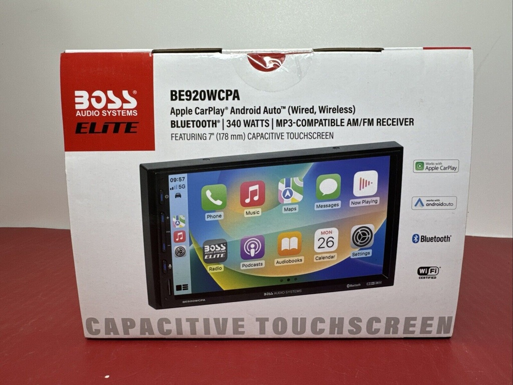 BOSS Audio Elite BE920WCPA 7" NEW WIRELESS Apple CarPlay/Android 2DIN Car Stereo #3