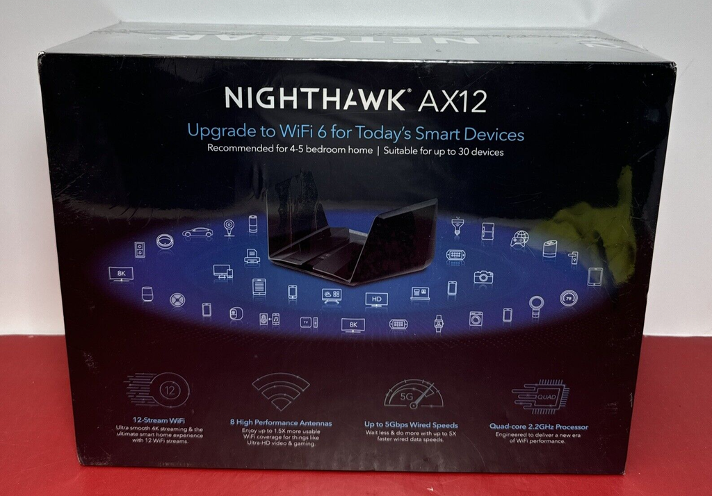 Netgear Nighthawk AX12 RAX120 Wireless 12 Stream AX6000 WiFi 6 Router #1