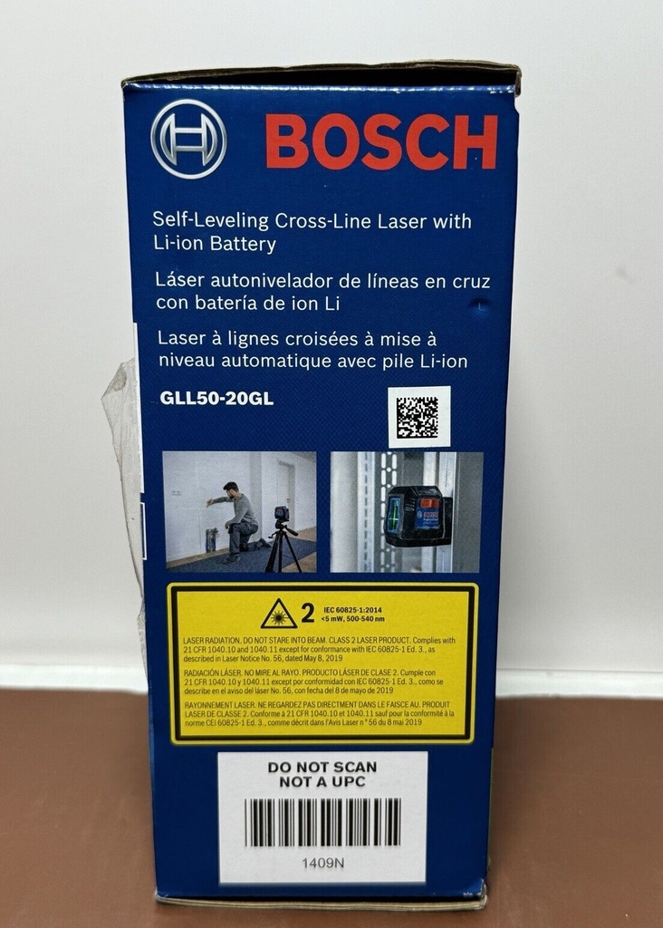 Bosch GLL50-20GL 65 Foot Self Leveling Cross-Line Laser W/Li-Ion Battery #2