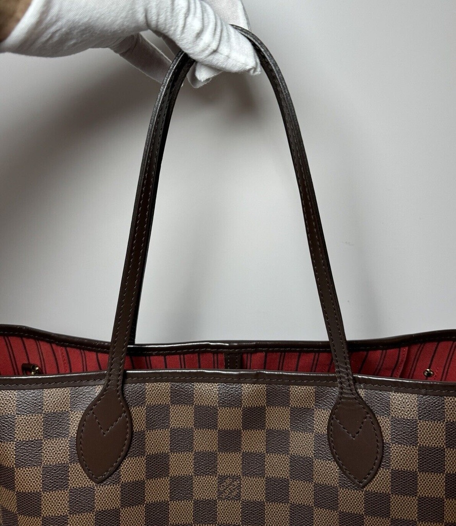 Louis Vuitton Damier Ebene Canvas Neverfull MM Shoulder Tote Bag N41358 #13