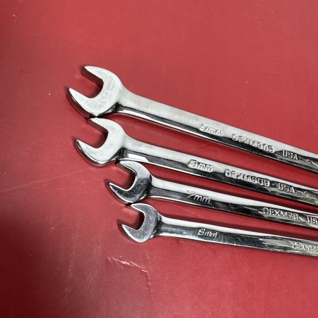 Snap On USA 4 Piece Metric Add On Combo Wrench Set OEXM6B OEXM7B OEXM80B OEXM90B #2