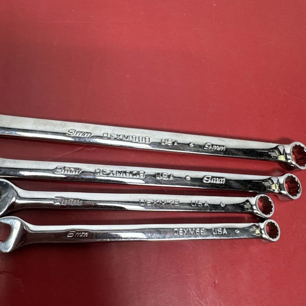 Snap On USA 4 Piece Metric Add On Combo Wrench Set OEXM6B OEXM7B OEXM80B OEXM90B #3