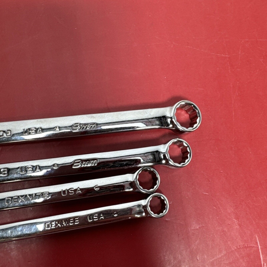 Snap On USA 4 Piece Metric Add On Combo Wrench Set OEXM6B OEXM7B OEXM80B OEXM90B #4