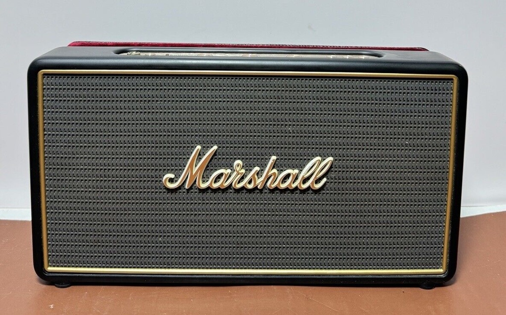 Marshall Stockwell Bluetooth Speaker w/ Flip Cover - Gold/Black (Very Good) #2