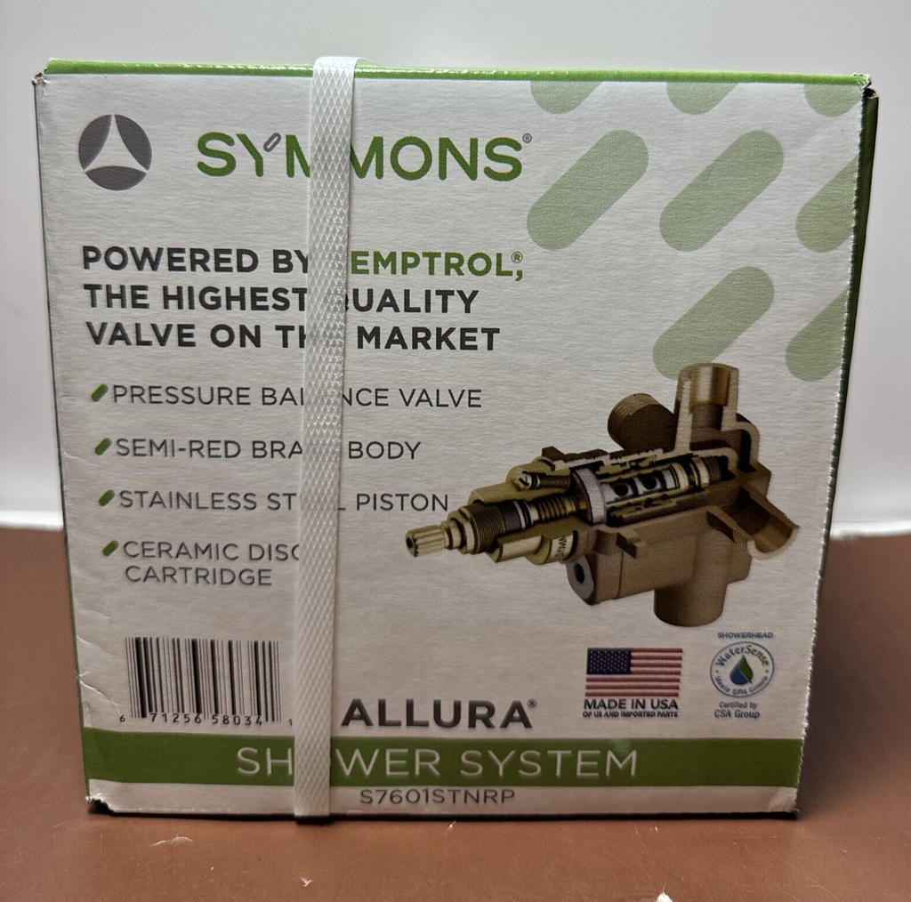 Symmons Allura Single Handle 2 Spray Shower System Satin Nickel S7601STNRP #2