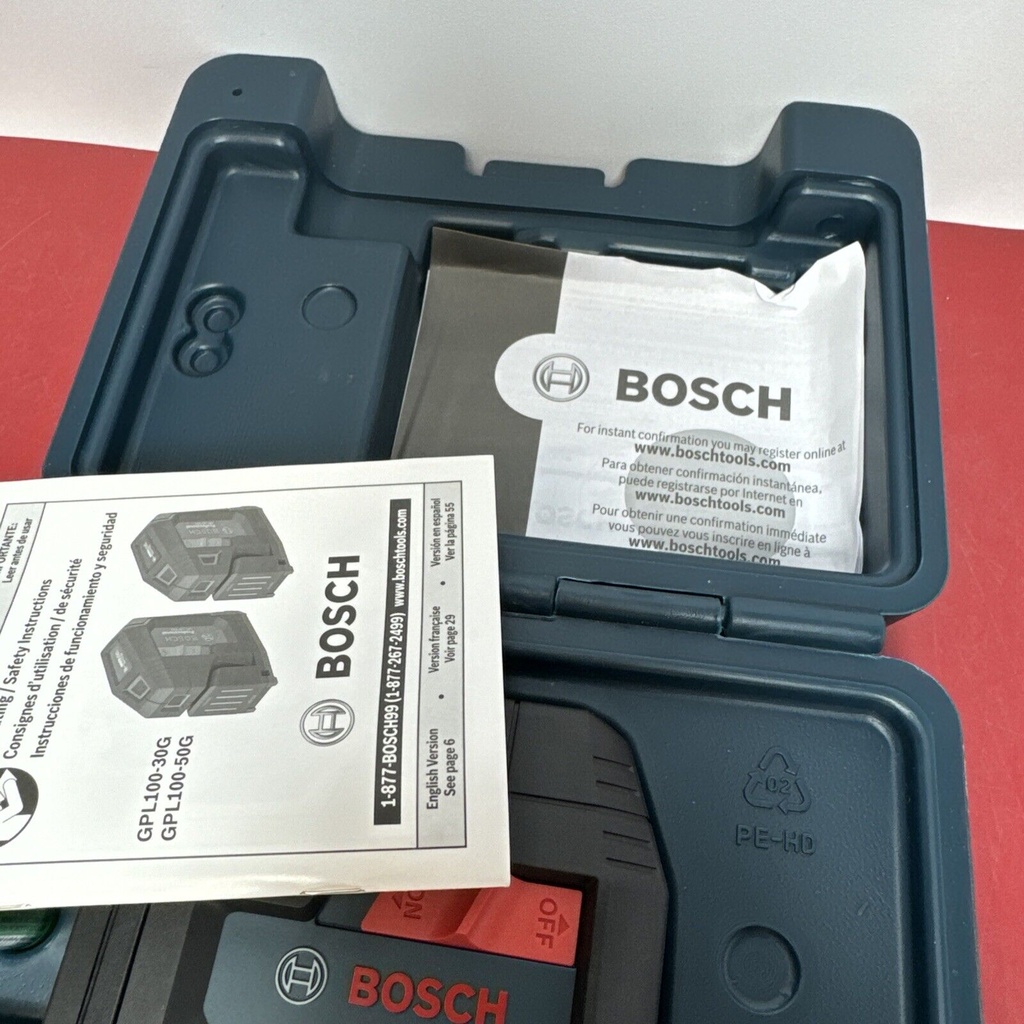 Bosch GPL100-30G 125 ft. Green Beam 3-Point Self-Leveling Laser Open box #5