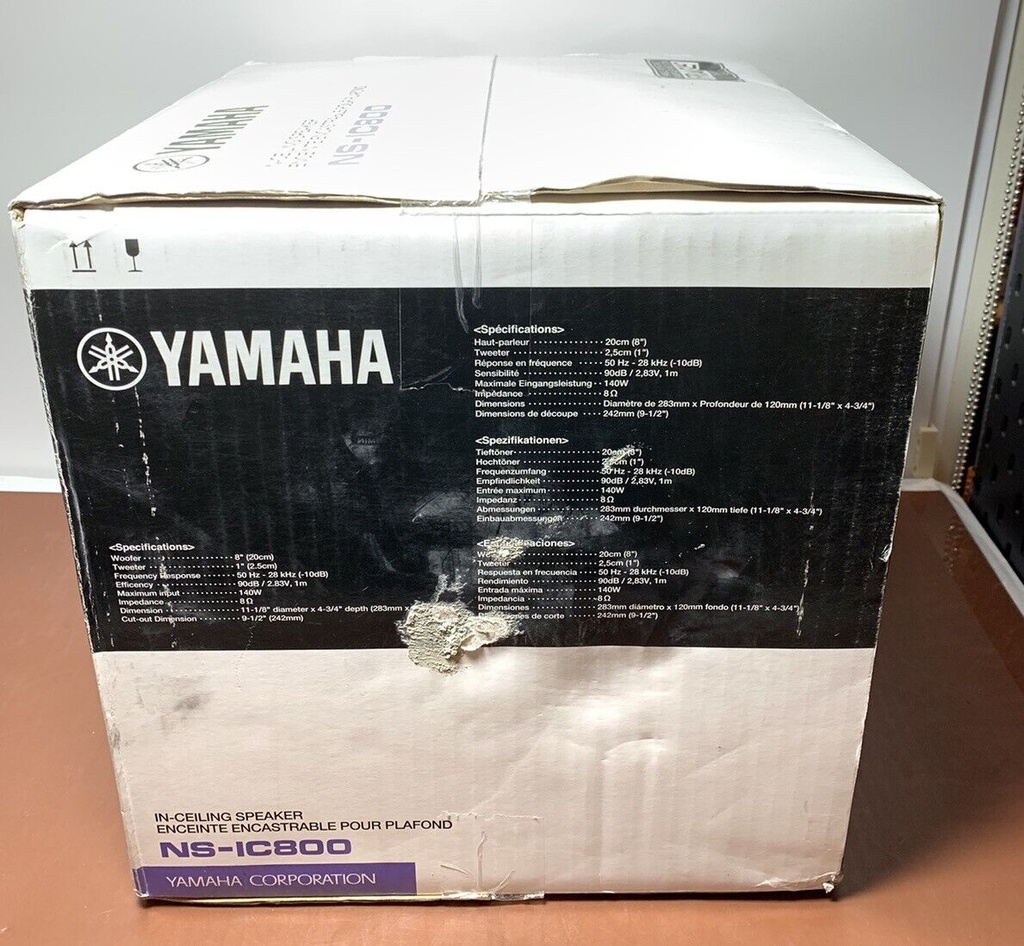 Yamaha NS-IC800WH 2-Way 8" Ceiling Speaker Pair -Brand New #3