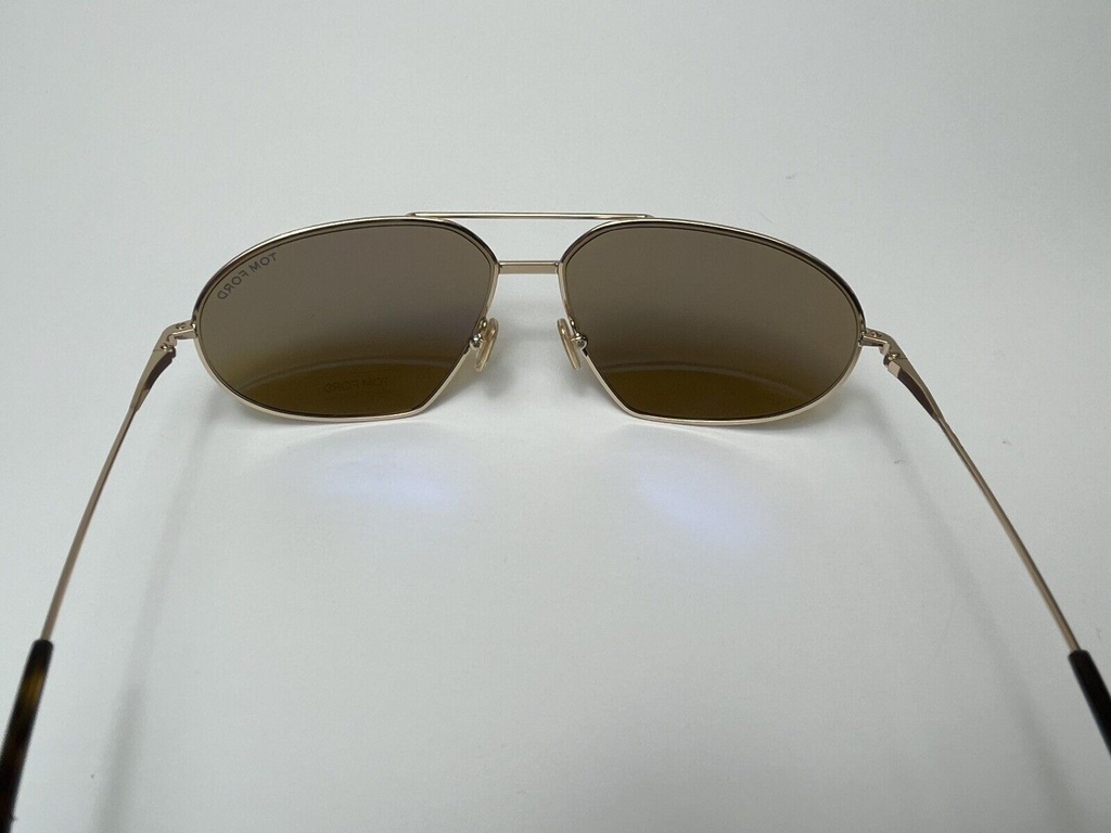 TOM FORD BRADFORD TF771 28E 63-14 140 Sunglasses Gold Frame & Lenses #6