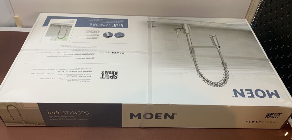 MOEN 87194SRS Indi Single-Handle Pre-Rinse Spring Pulldown Sprayer Kitchen #2