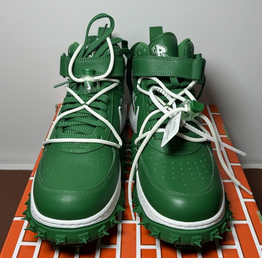 Nike Air Force 1 Mid x Off-White Pine Green DR0500-300 Size 10 Men's -11.5 WMNS #1