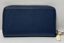 Michael Kors Jet Set Travel Flat Zip  Phone Case Wristlet Wallet Navy Blue used