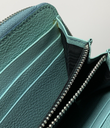 DOLCE & GABBANA Wallet Leather Small Zip Around Clutch Turquoise – photo-4