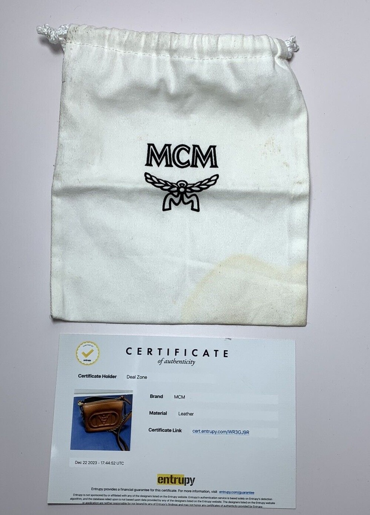 MCM MODE TRAVIA SHOULDER MINI BAG IN SPANISH CALF LEATHER MSRP $630 #10