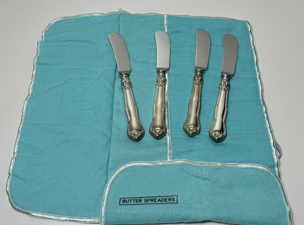 Provence by Tiffany & Co. set of 4  Butter Spreaders 6", Sterling Silver #2