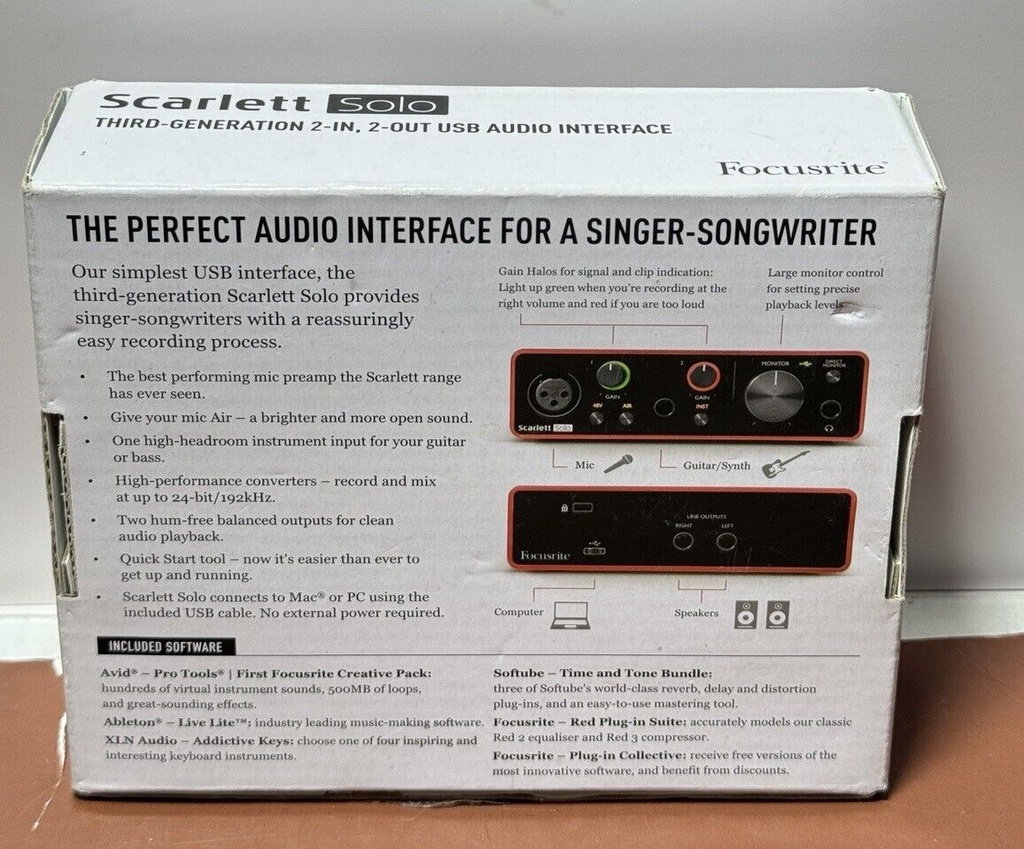 Focusrite Scarlett Solo [3rd Gen] - B-Stock #3