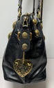 Gucci Black Leather Tote Handbag with gold Hardware used