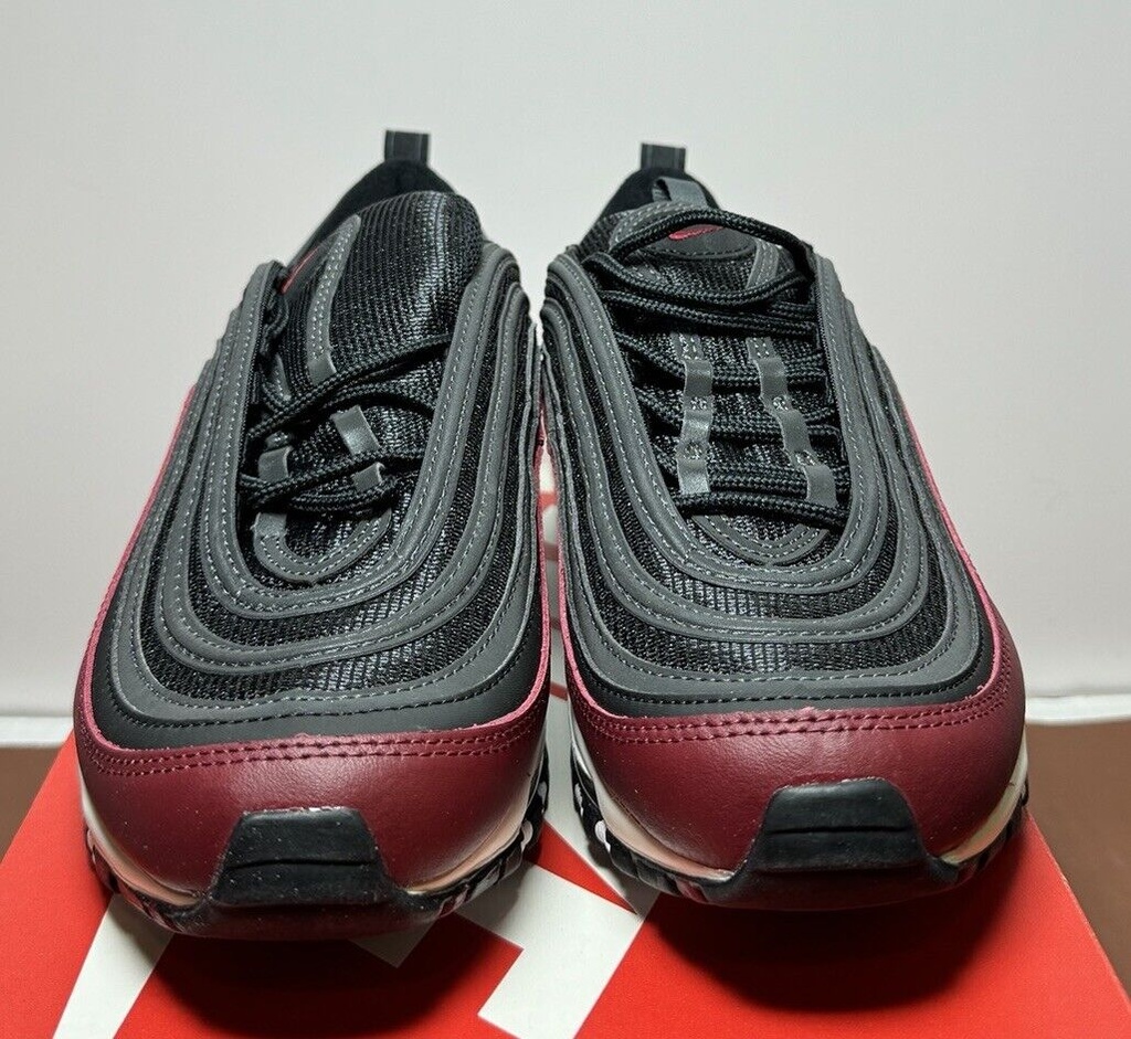 Nike Air Max 97 GS Sneakers Black/Red 921522-600 Youth's 7Y Size #1