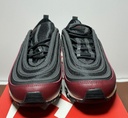 Nike Air Max 97 GS Sneakers Black/Red 921522-600 Youth's 7Y Size used