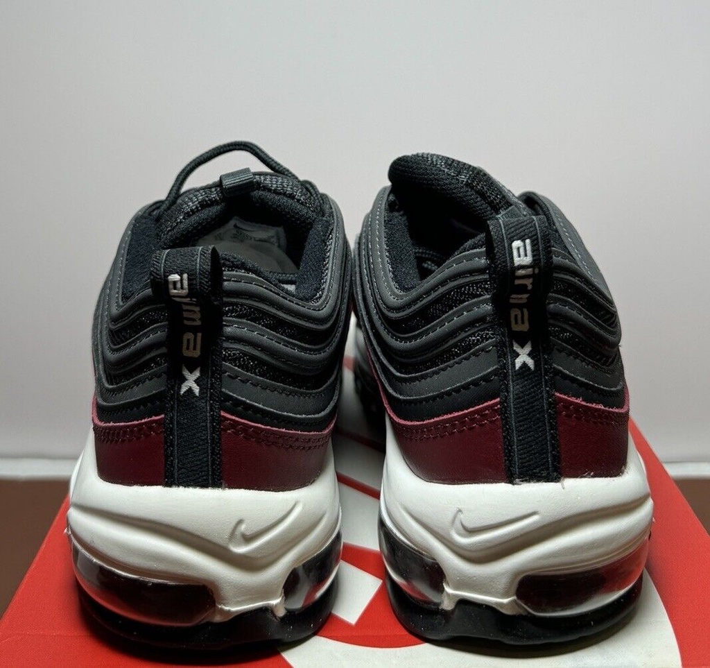 Nike Air Max 97 GS Sneakers Black/Red 921522-600 Youth's 7Y Size #3