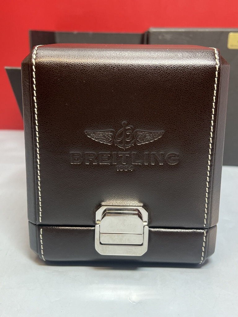 Scatola Del Tempo For Breitling Leather Watch Winder Box NEW W/ Papers #6