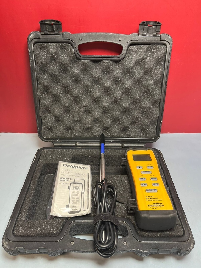 Fieldpiece In-Duct Diagnostic Psychrometer SRH3 w/ Case #3