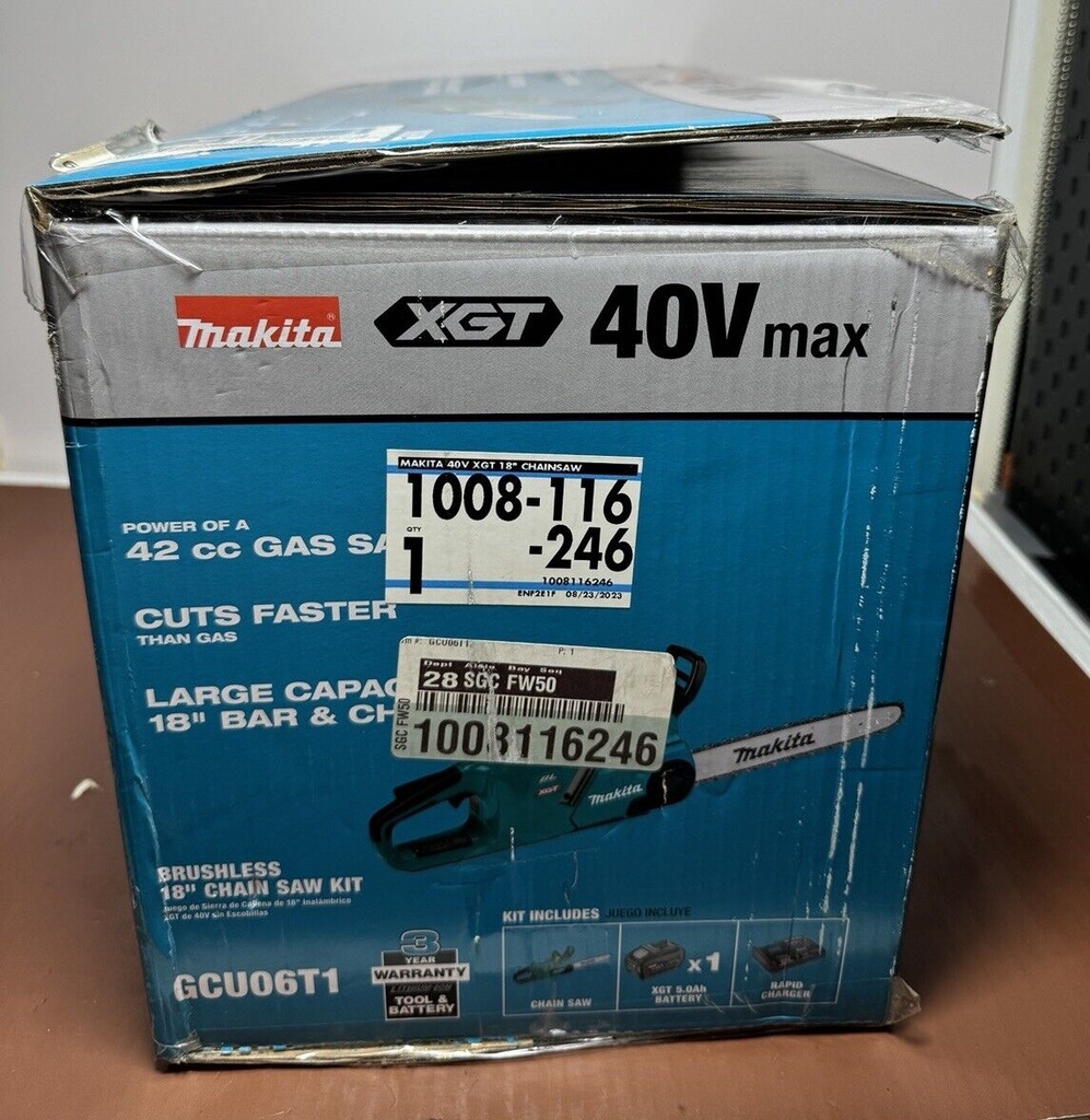 Makita 40V max XGT 18 Inch Chainsaw (GCU06T1) #3