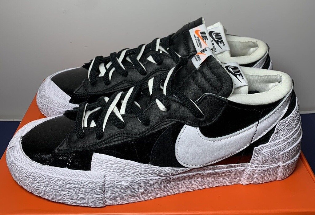 Brand New Nike Blazer Low x Sacai Shiny Black 2022- Mens Size 12 #1