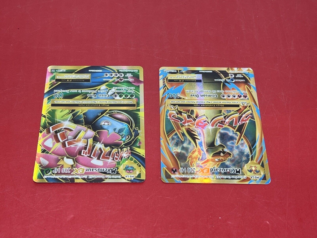 M Charizard EX 101/108, M Venusaur EX 100/108 XY Evolutions Full Art HOLO #3