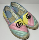 GUCCI Double G Marmont pastel matelasse leather espadrilles 34EU with delivery