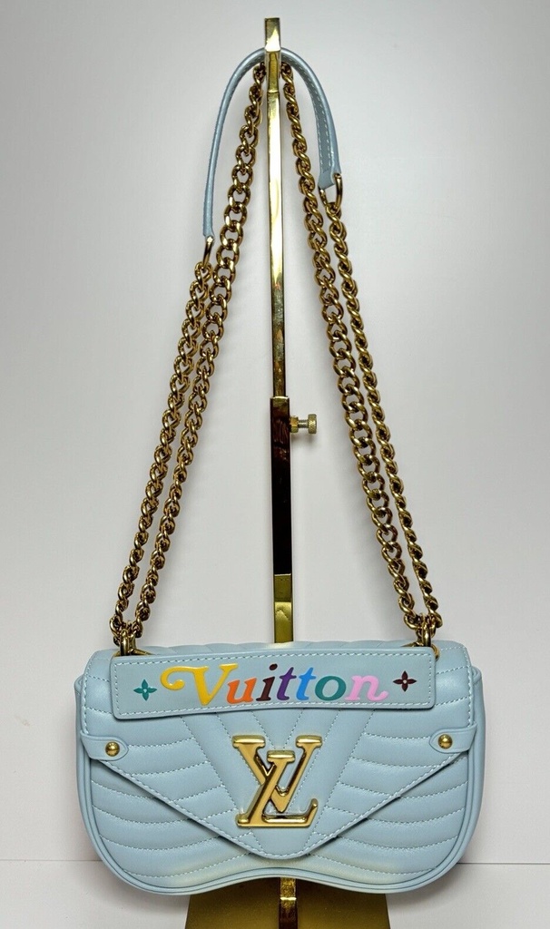 Louis Vuitton New Wave Chain Bag PM Bag Turquoise Blue Crossbody Bag #1