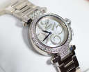 Pasha Cartier WJ12320G 32mm Watch 18k White Gold & Diamonds Box & Papers purchase