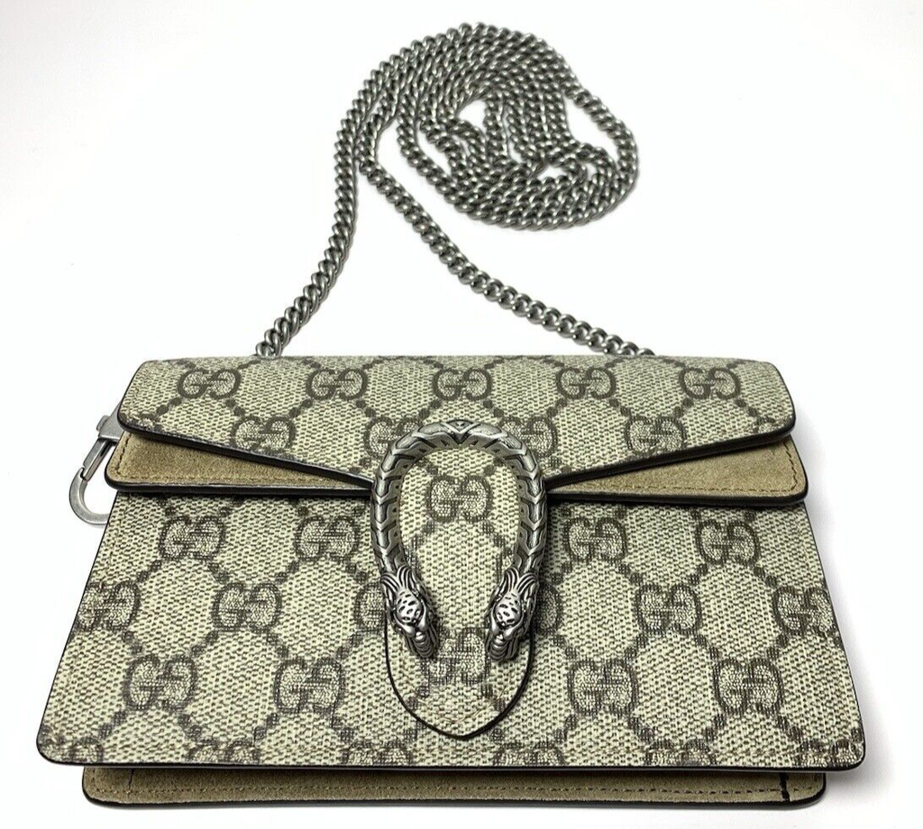 GUCCI Dionysus Super Mini GG Supreme Canvas Crossbody Bag -476432 #9