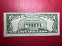 1934 A $ 5 Dollar Silver Certificate Bill Note Washington D.C. Very Rare used