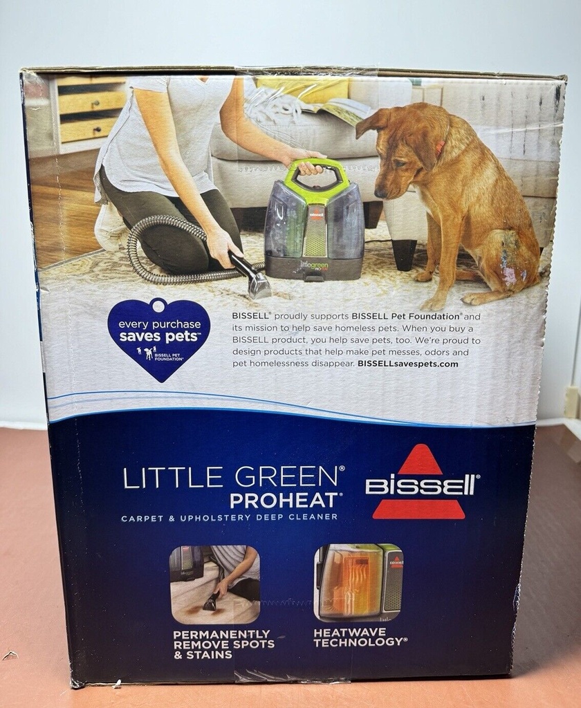 BISSELL Little Green ProHeat Portable Carpet Cleaner 2513G -Brand New #1