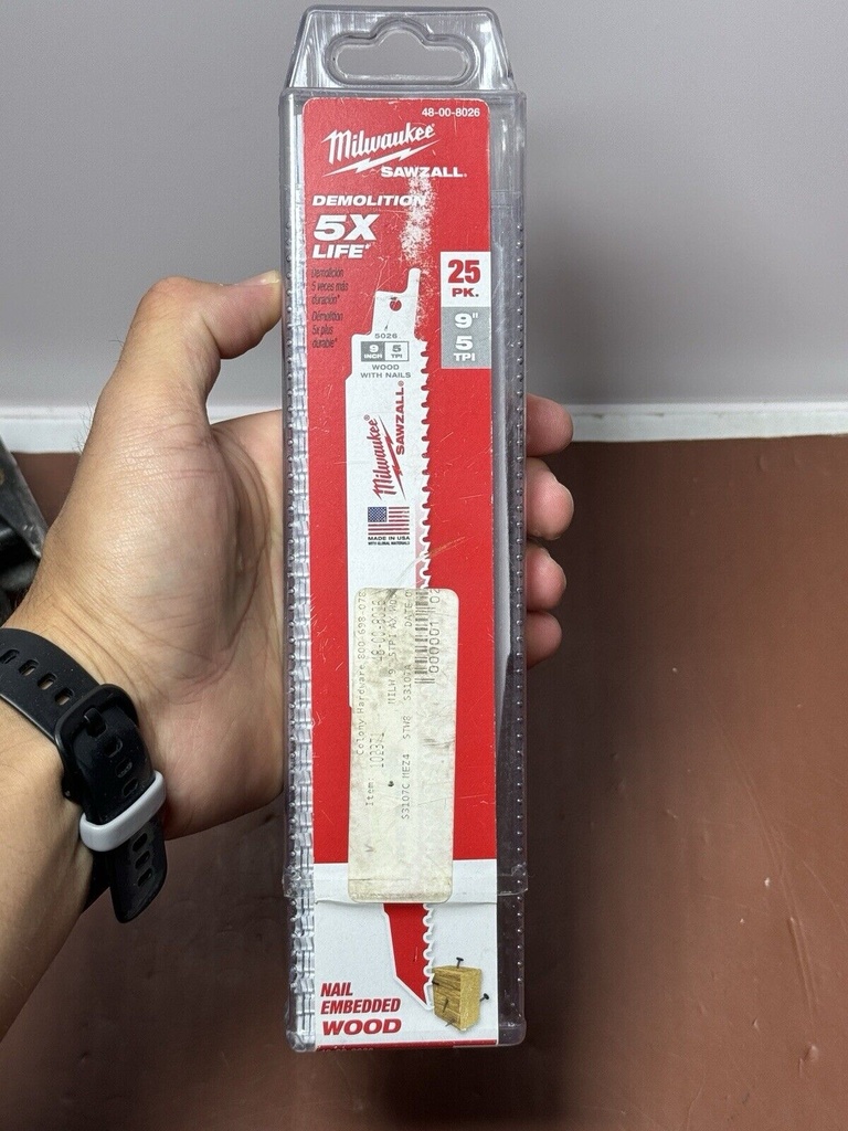 Milwaukee 2821-20 M18 FUEL SAWZALL 5.0 Batt+NEW Super Sawzall Blade #4