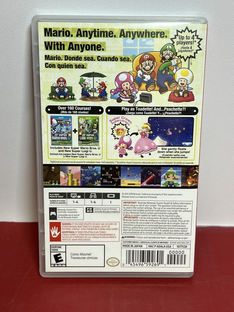 New Super Mario Bros. U Deluxe - Nintendo Switch (Original Case & Cartridge) #1