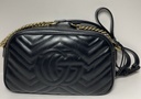 Gucci GG Marmont Small Matelassé Shoulder Bag Crossbody Calfskin Black/Gold HW buy