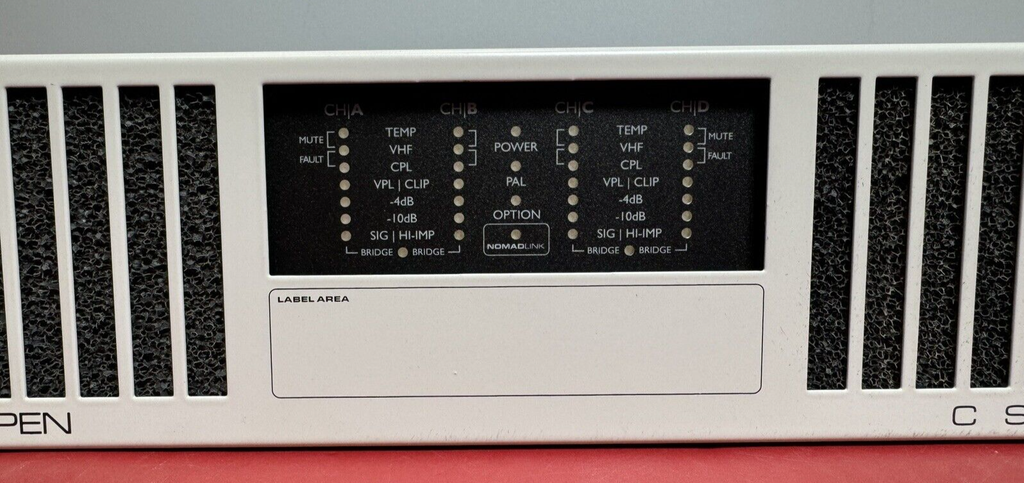 Lab Gruppen C 48:4 4-Channel Power Amplifier NomadLink Network Monitoring Tested #2