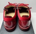 Giuseppe Zanotti Bertens Zip Leather Iridescent Red  RU10013, 41 Size, 7.5 US price