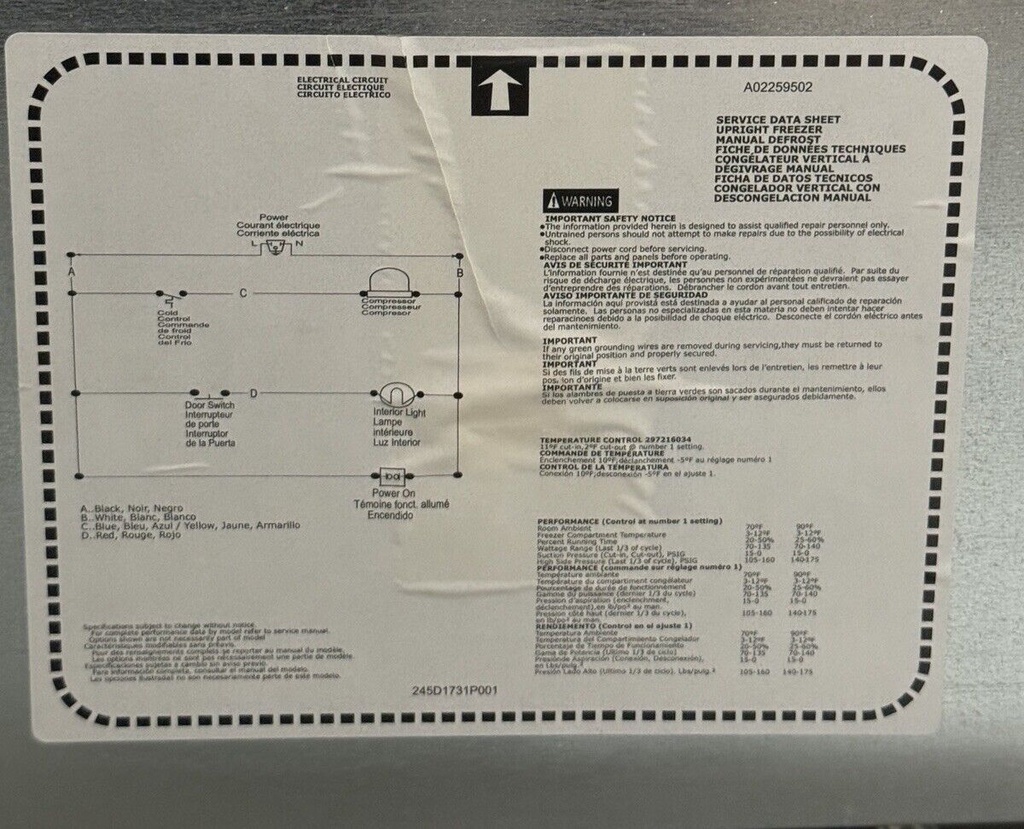 Thermo Fisher Scientific 20LFEETSA 115V, 60Hz,  -20C LAB Freezer #6