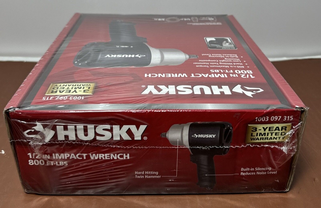 NEW Husky 1/2" H4480 Impact Wrench 800ft-lbs Pneumatic Jumbo Hammer 1003 097 315 #2