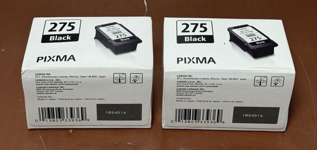 2xCanon PG-275 Black Ink Cartridge for PIXMA TS3520 Wireless All-in-One Printer #2