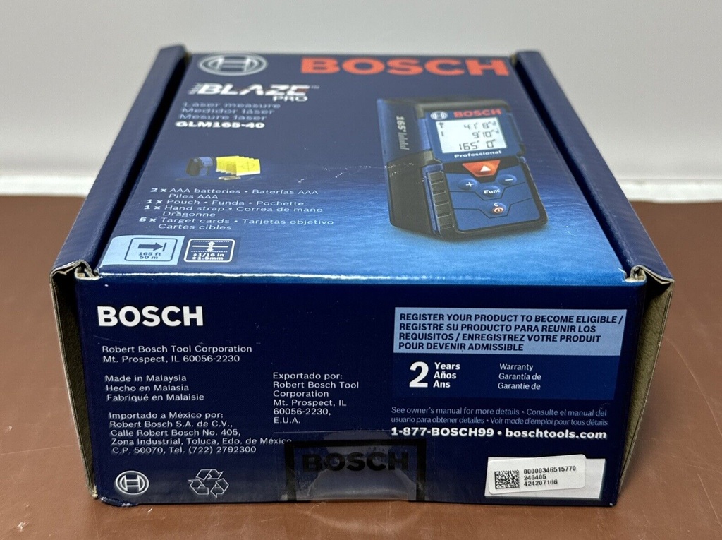 Bosch GLM165-40 BLAZE Pro 165 Ft. Laser Measure -Brand New #4