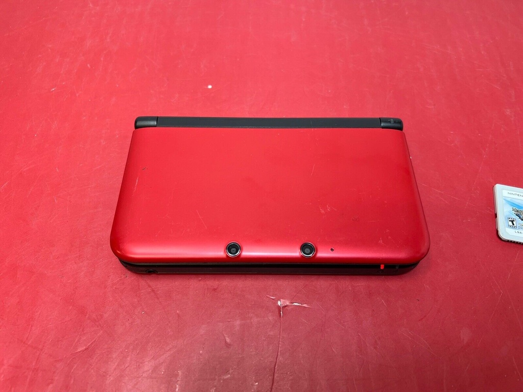 Nintendo 3DS XL Red/Black SPR-001 W/STYLUS, CHARGER, AND GAMES! CLEAN!! #2