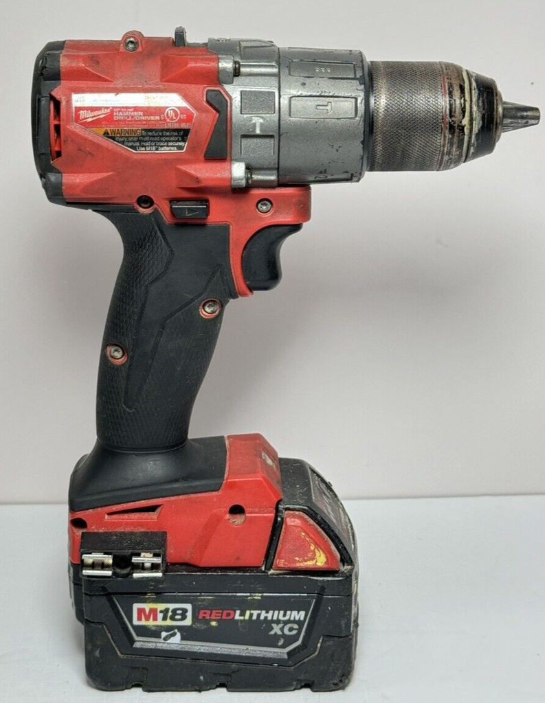 Milwaukee 2804-20 M18 Fuel Cordless Hammer Drill w/ 3.0ah Battery & Charger #2