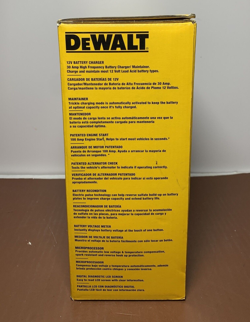 New DeWalt (DXAEC100) Battery Charger/Maintainer w 100A Engine Start #3