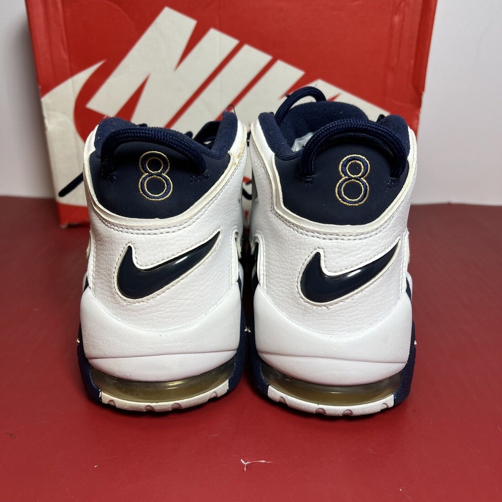 2020 NIKE AIR MORE UPTEMPO SCOTTIE OLYMPIC WHITE NAVY BLUE 414962-104 SIZE 10 #3